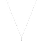 Parure argent 925 collier et bague zirconias - vue D2