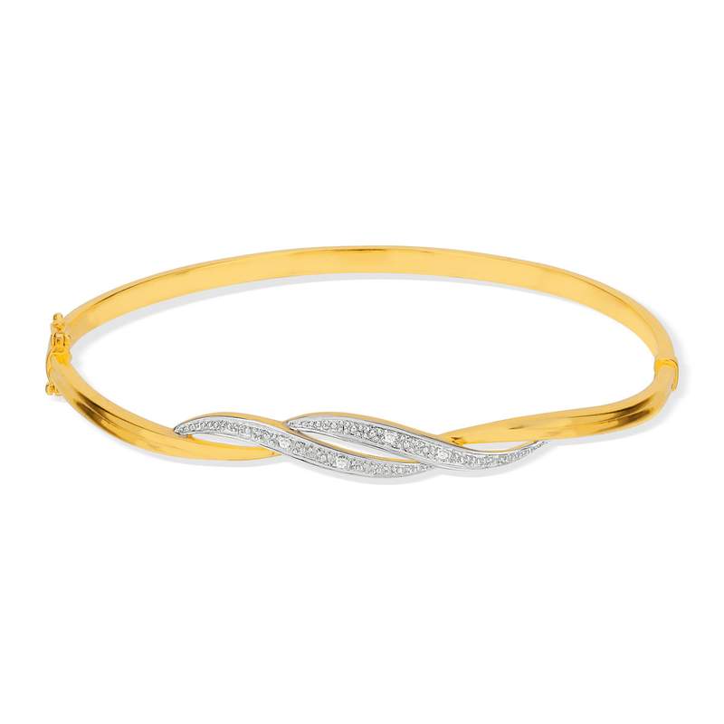 Parure plaqué or collier et bracelet zirconia - vue D2