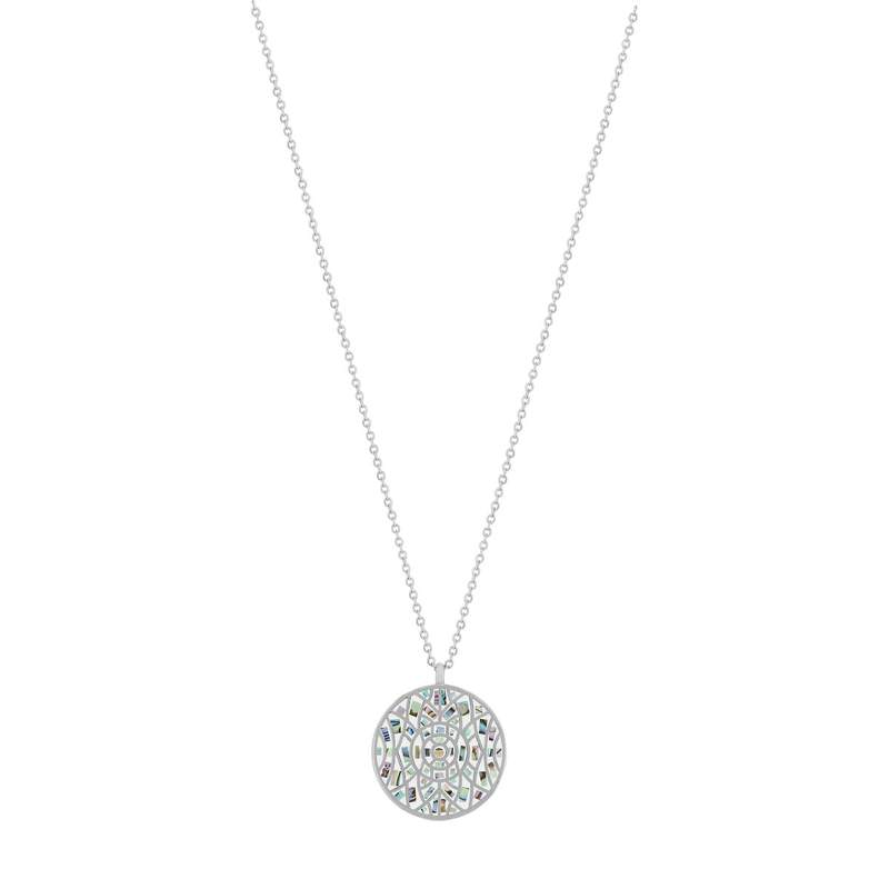 Collier MATY Acier inoxydable nacre 55 cm - vue 1