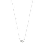 Collier MATY Acier Howlite blanc 55 cm - vue 1