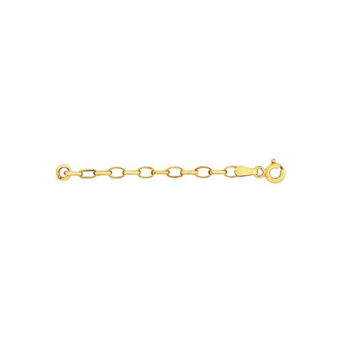 Chaînette extension or 375 jaune 6 cm