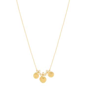 Gouden halsketting 45 cm