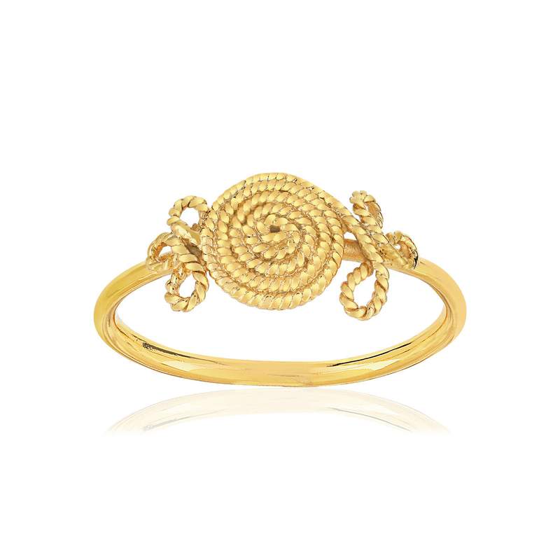 Bague dorée - vue 1