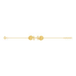 Bracelet souple doré 17.5 cm - vue 1
