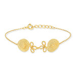 Bracelet souple doré 17.5 cm - vue 2