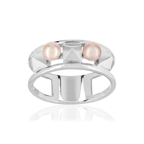 Bague argent 925 perles