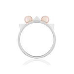 925 silver pearl ring - view 2