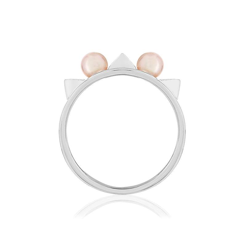 Bague argent 925 perles - vue 2