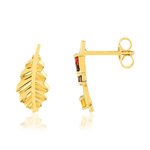 Boucles d'oreilles or 375 pierres fines - vue D2