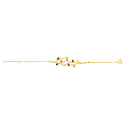 Bracelet or jaune 375 p. fines 18 cm - vue 1