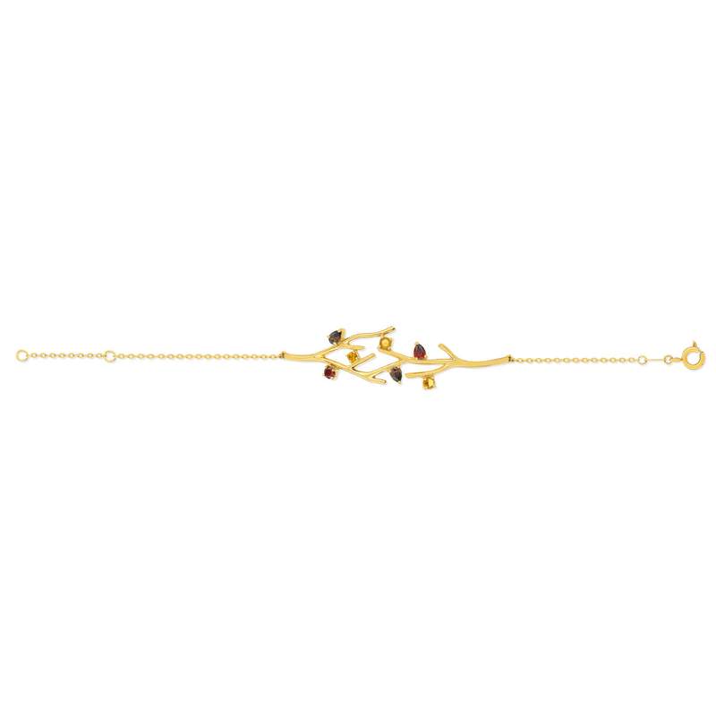 Bracelet or jaune 375 p. fines 18 cm - vue 1