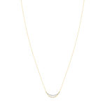 Collier or 375 2 tons perle de culture de Chine et zirconias 45 cm - vue 2