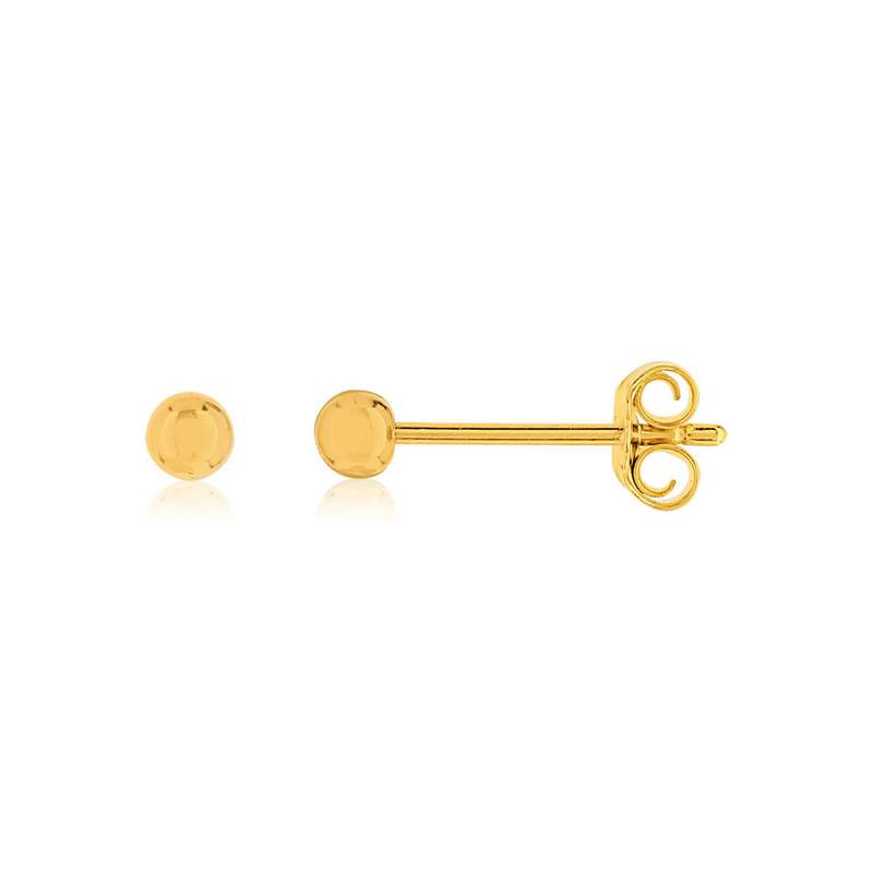 Boucles d'oreilles plaqué or - vue 1