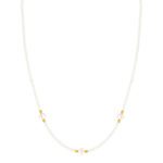 Collier or jaune 375 perles de culture de chine 42 cm - vue 2