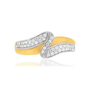 Gold-plated zirconia ring