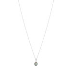 Collier argent 925 perle de culture de Tahiti zirconias 45cm - vue 2