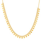 Collier plaqué or pampilles 42 cm - vue 1