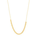 Collier plaqué or pampilles 42 cm - vue 2