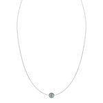Collier argent 925 oméga perle de culture de Tahiti 45 cm - vue 2