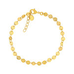 Bracelet plaqué or maille fantaisie 17,5 cm - vue 1