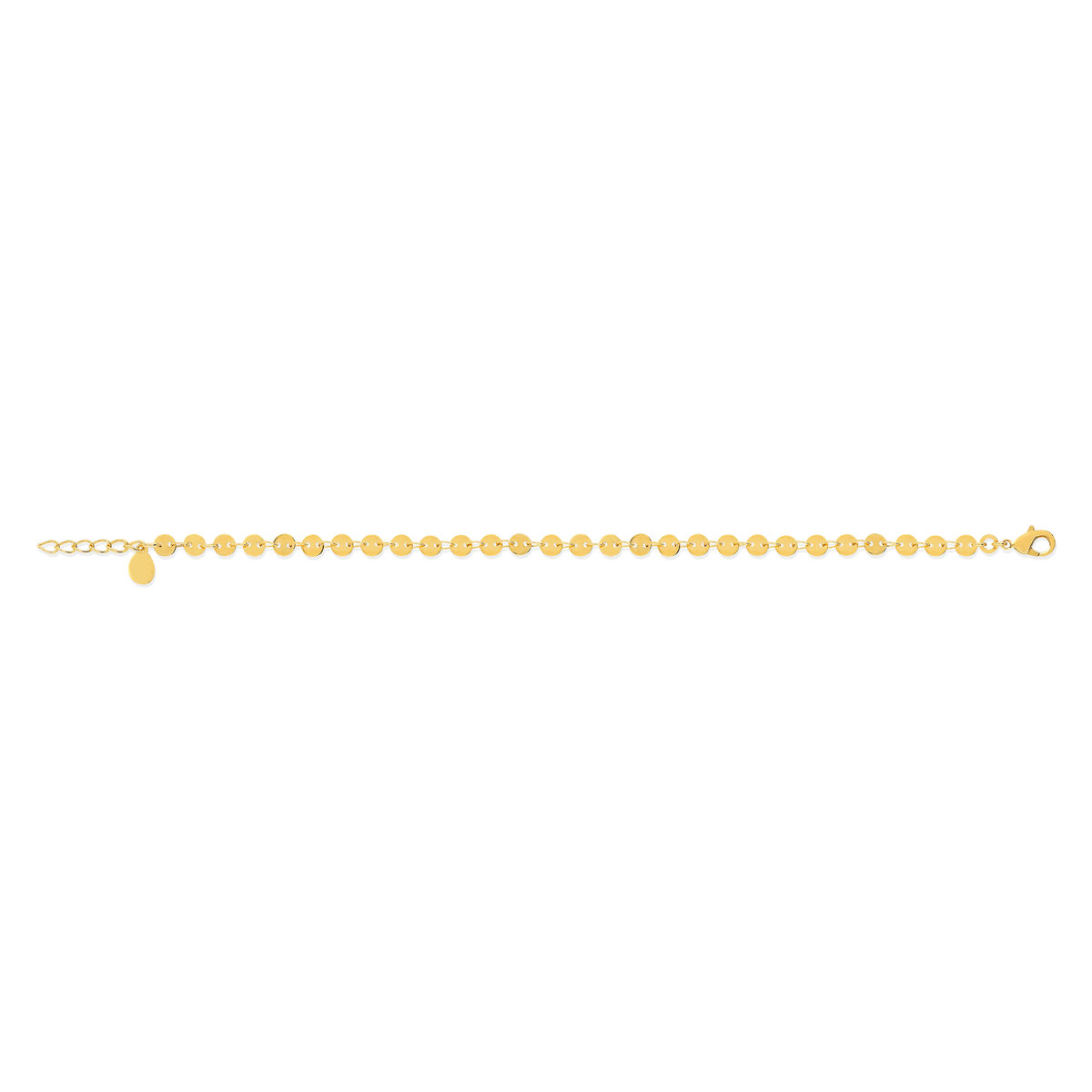 Bracelet plaqué or maille fantaisie 17,5 cm - vue 2