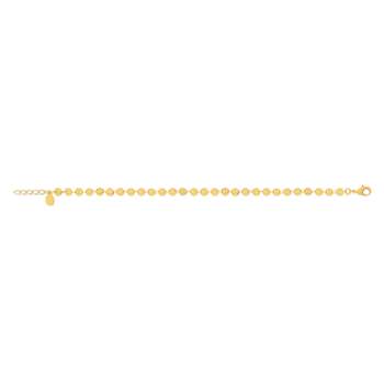 Fancy gold-plated bracelet 17.5 cm