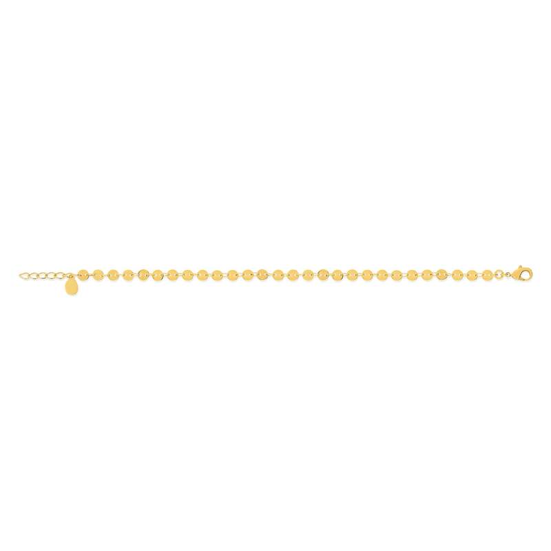 Bracelet plaqué or maille fantaisie 17,5 cm - vue 2