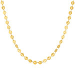 Collier plaqué or maille fantaisie 42 cm - vue 1
