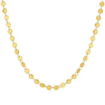 Collier plaqué or maille fantaisie 42 cm