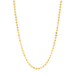 Collier plaqué or maille fantaisie 42 cm - vue 2