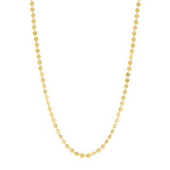 Fancy gold-plated necklace 42 cm