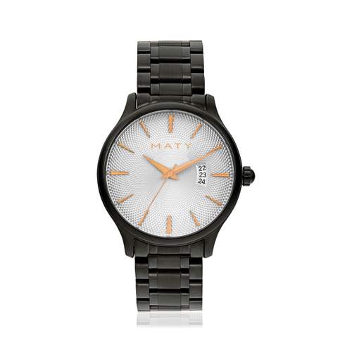 Montre MATY acier noir