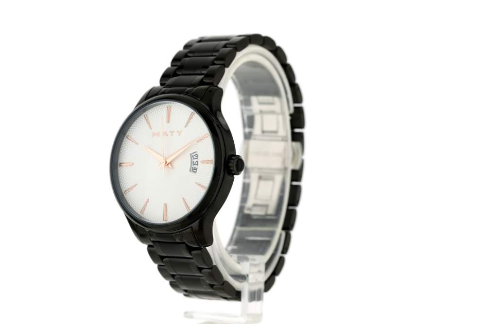 Montre MATY acier noir - vue 3