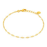 Bracelet plaqué or maille fantaisie 17,5 cm - vue 2