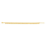 17.5 cm gold-plated fancy mesh bracelet - view 2