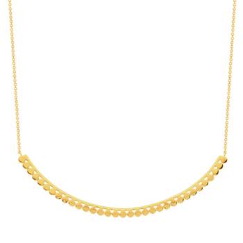 Gold-plated necklace bohemian pastille 43 cm