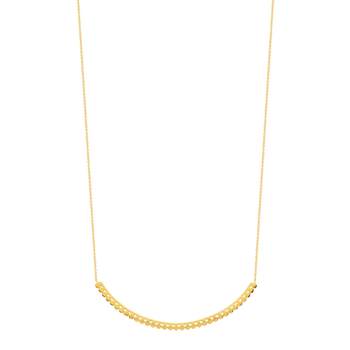 Gold-plated necklace bohemian pastille 43 cm