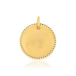 Pendentif plaqué or personnalisable - vue 1