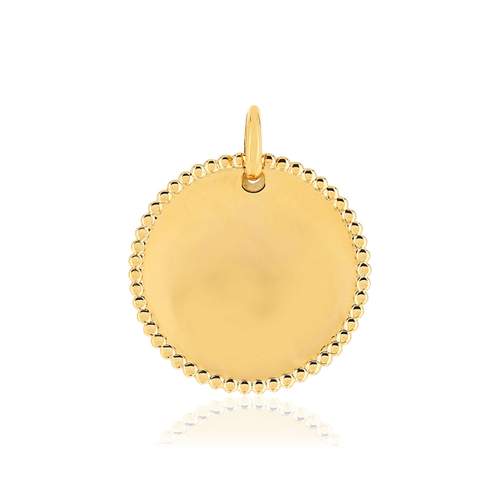 Pendentif plaqué or personnalisable