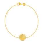 Bracelet plaqué or 18 cm - vue 1