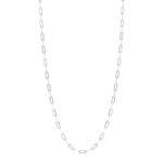 Chaîne argent 925 maille forçat allongée 50 cm - vue 1