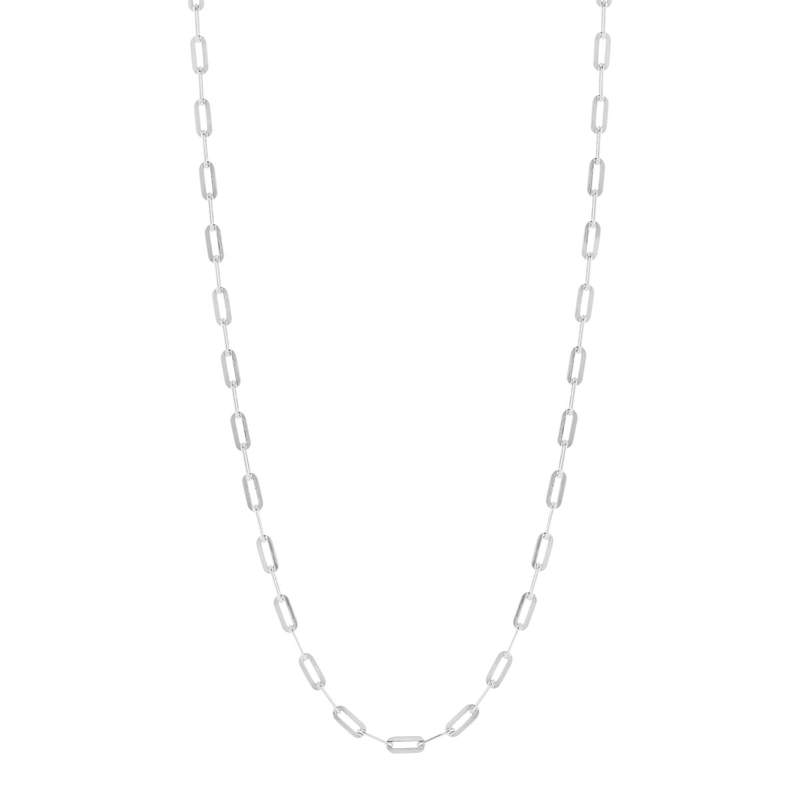 Chaîne argent 925 maille forçat allongée 50 cm - vue 1