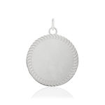 Pendentif argent 925 médaille - vue 1