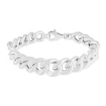 925 silver curb chain bracelet 19 cm - view 2