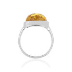 Bague argent 925 ambre - vue 2
