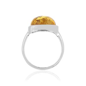 Bague argent 925 ambre