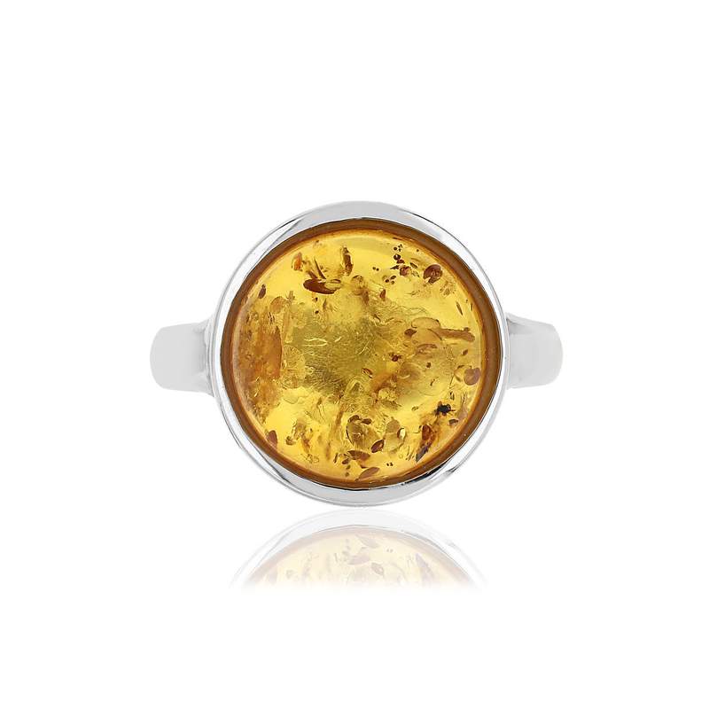 Bague argent 925 ambre - vue 3