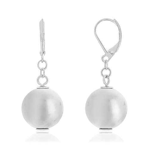 Boucles d'oreilles acier dormeuses boules