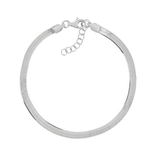 Bracelet argent 925 maille plate 19 cm
