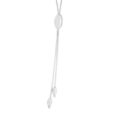 Collier argent 925 olive maille oméga 45 cm - vue 1